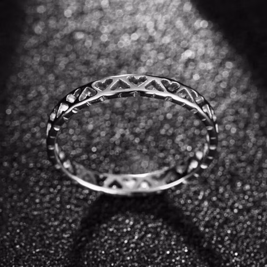 Venta al por mayor directa de fábrica de acero inoxidable Bagua Glue Steel Men's Ring