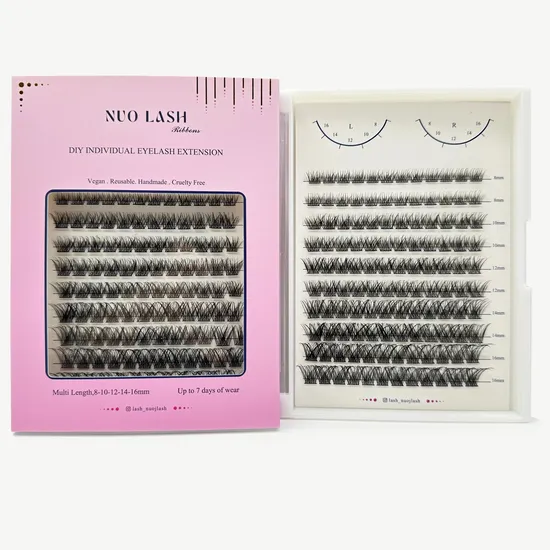Hot Selling Private Label 3D Wispy Eyelash Fake Mink Eyelashes Supplier Thin Full Strip Lashes Clear Band Faux Mink Lash