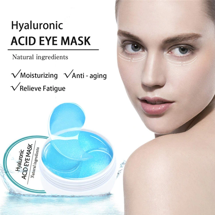 OEM Hyaluronic Acid Eye Mask Moisturizing Lightening Under Eye Patches Collagen Eye Gel Pads