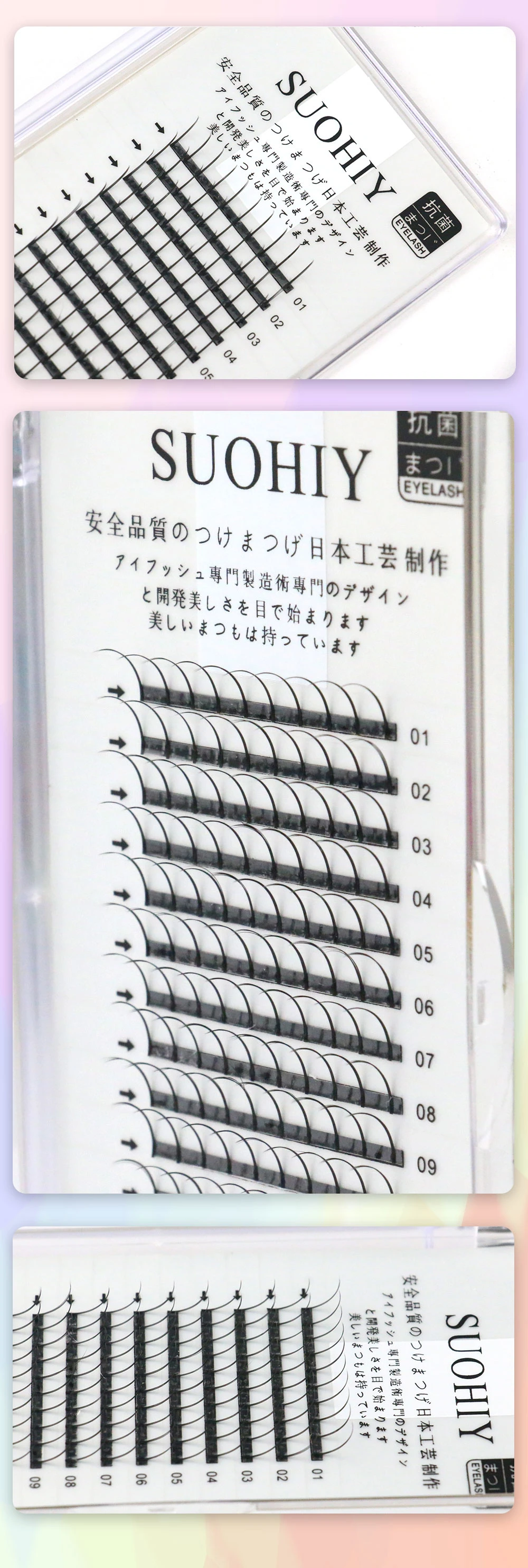 A Shape Super Thick Single Lash Natural Curl Fairy Hair Per Box Fairy Wispy Spikes Grafting Individual False Eyelash Extension