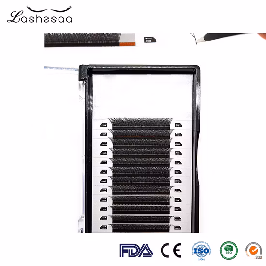 Mengfan China Volumen Pestañas Fabricación Venta al por mayor Tejido a mano Premium Mink Soft Light Natural 0.05 0.07mm Yy Volume Extensiones de pestañas Yy Extensiones de pestañas