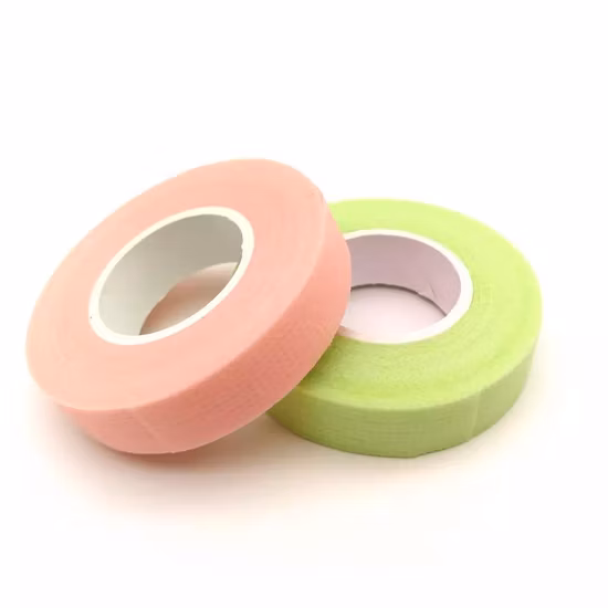 Extensión de pestañas Cinta adhesiva de tela rosa de pestañas de color microporo
