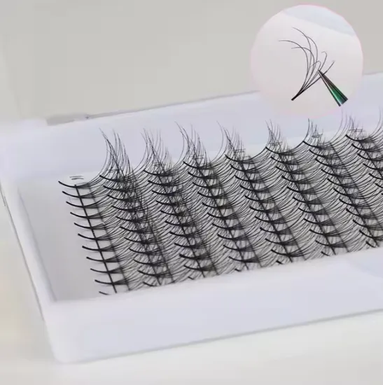 Mengfan China Picos Pestañas Falsas Pestañas Fabricantes Extensión de pestañas Bandejas de pestañas Extensión de pestañas Extensión de pestañas de visón individual Pestañas de racimo de hadas