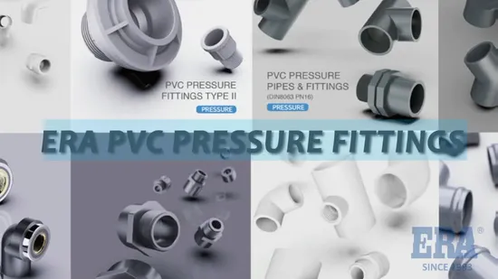 Accesorios de tubería de presión de plástico/PVC de la marca Era Anillo reductor estándar DIN certificado Dvgw