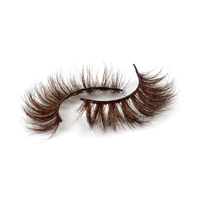 Pestañas postizas marrones 3D Faux Mink Strip Lashes Herramientas de maquillaje